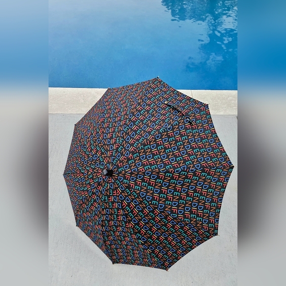 FENDI Black Multicolor Umbrella - Picture 6 of 9